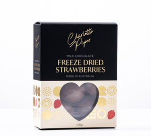 Charlotte Piper Milk Chocolate Freeze Dried Strawberries 125g