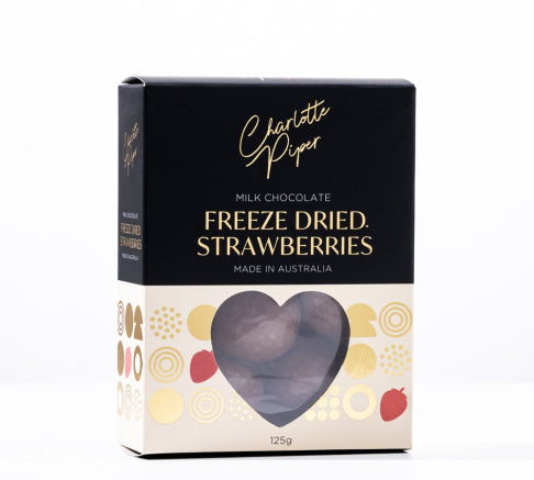 Charlotte Piper Milk Chocolate Freeze Dried Strawberries 125g